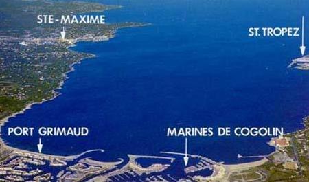 Placering af Sainte Maxime