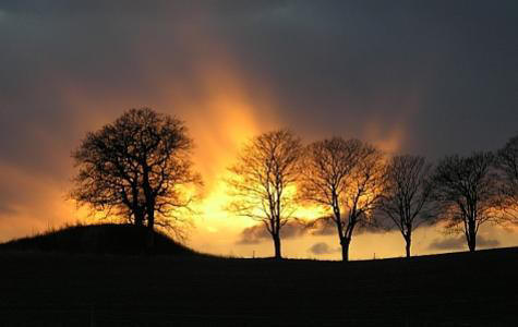 Solnedgang over Nordsjlland (8. marts 2004)